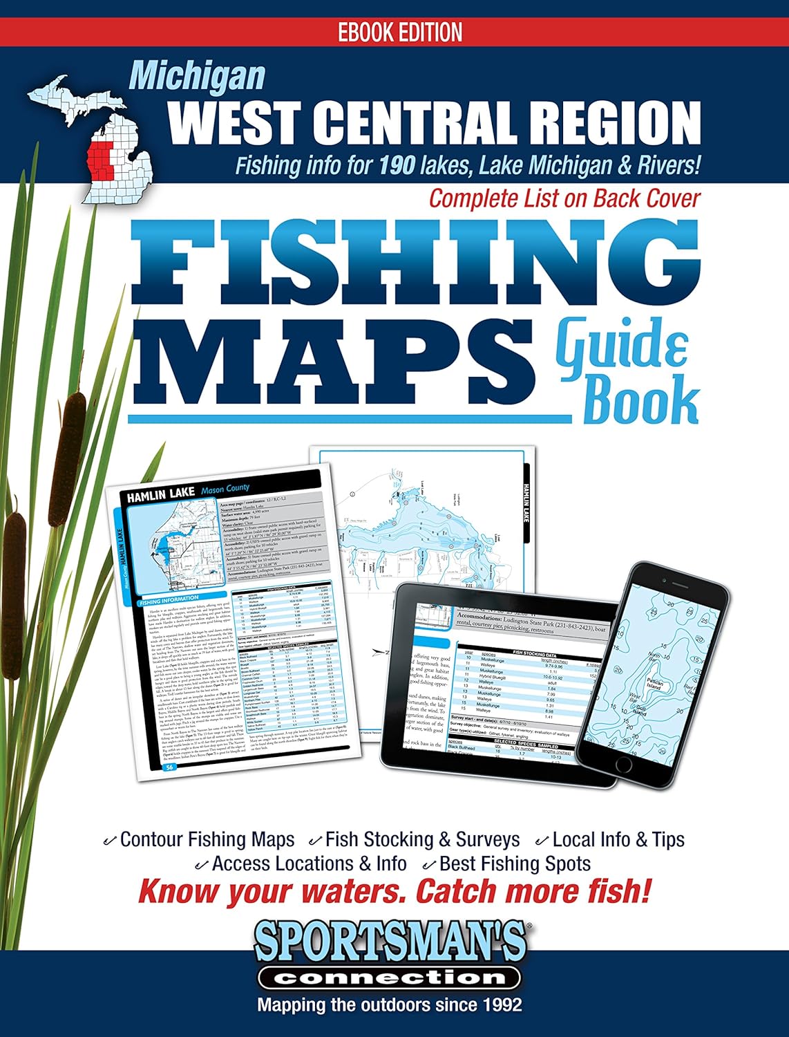 West Central Michigan Fishing Map Guide